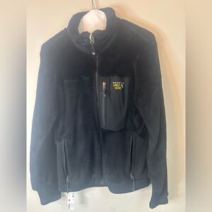 Mountain Hardwear Black Jacket with Yellow Logo